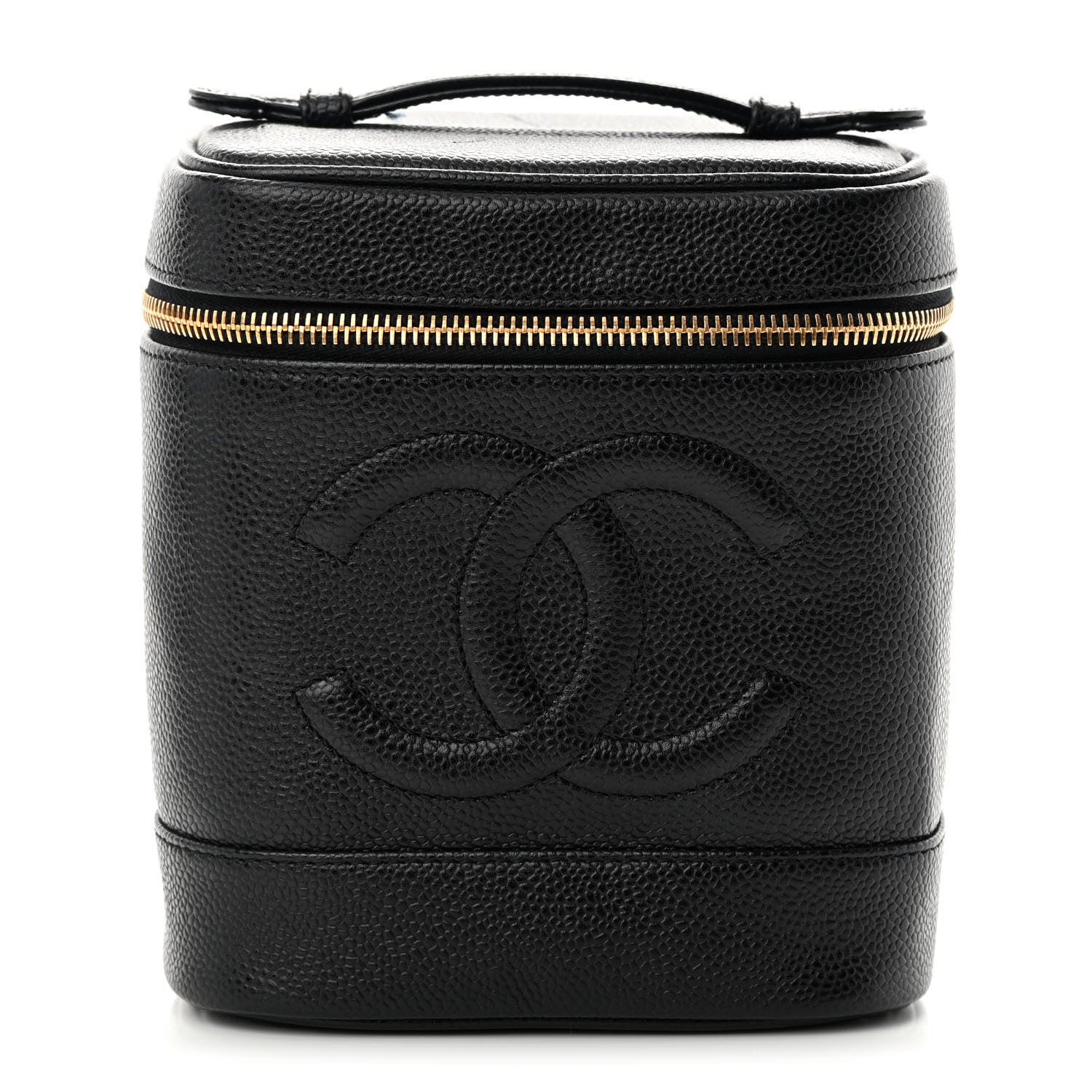 Chanel Caviar Vanity Cosmetic Case Black 1 of 10