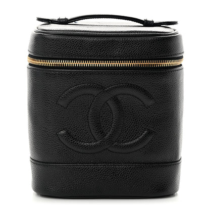 Chanel Caviar Vanity Cosmetic Case Black 1 of 10