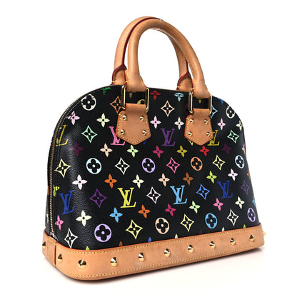 Louis Vuitton Monogram Multicolor Alma PM Black 3 of 12