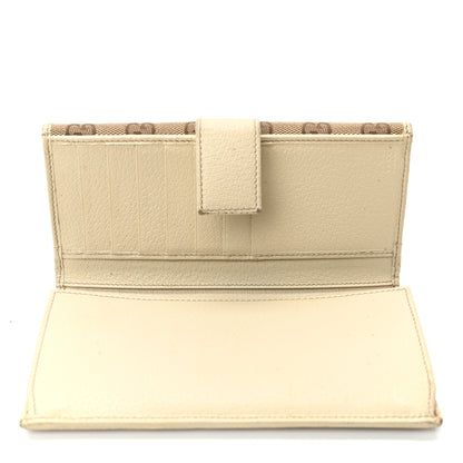 Gucci Monogram Metal Bar Continental Flap Wallet Off White 6 of 11
