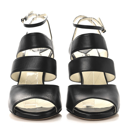 Chanel Lambskin CC Strappy Sandal 38 Black 3 of 9