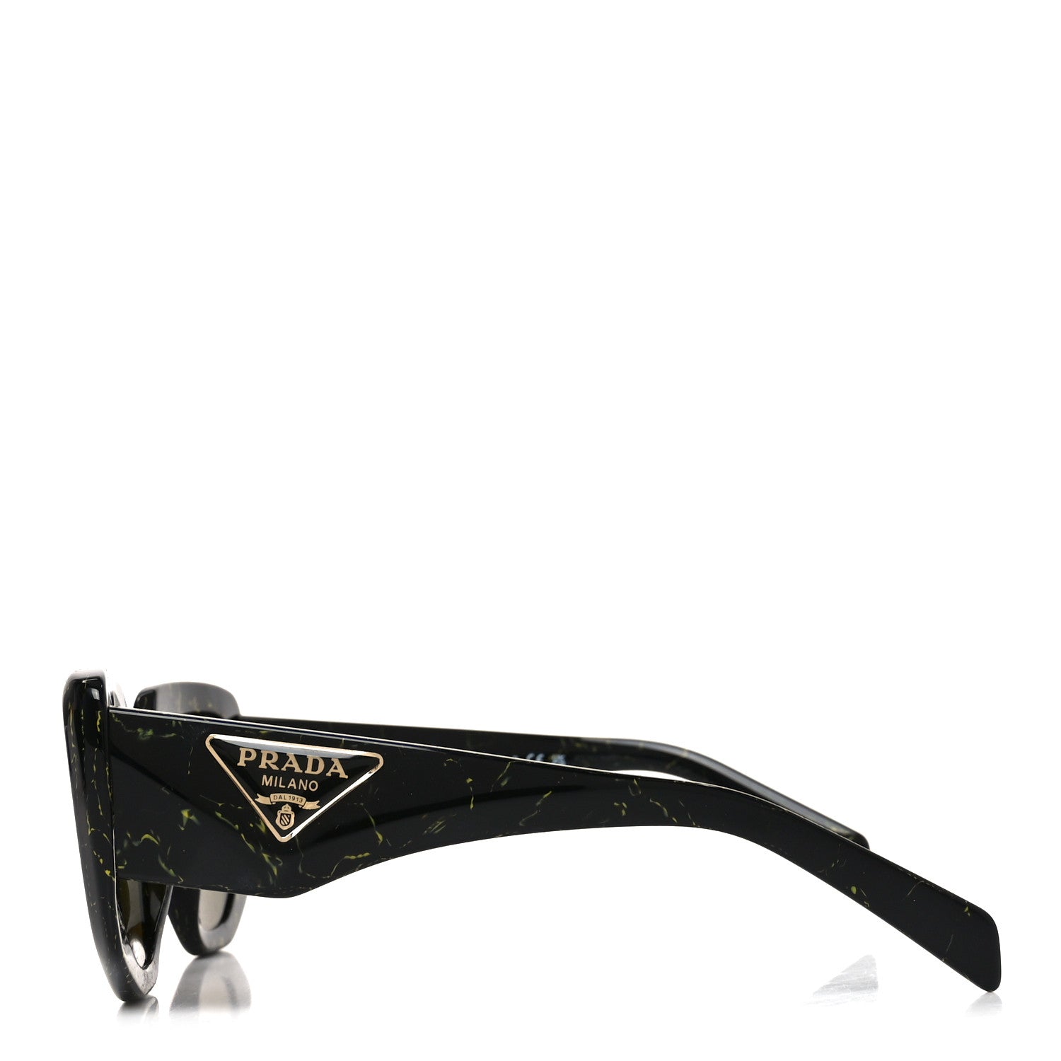 Prada Acetate Symbole Sunglasses SPR 14Z Black Marble 3 of 7