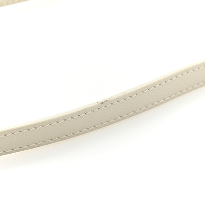 Saint Laurent Grain de Poudre Mini Classic Monogram Cassandra Top Handle Vintage White 13 of 14