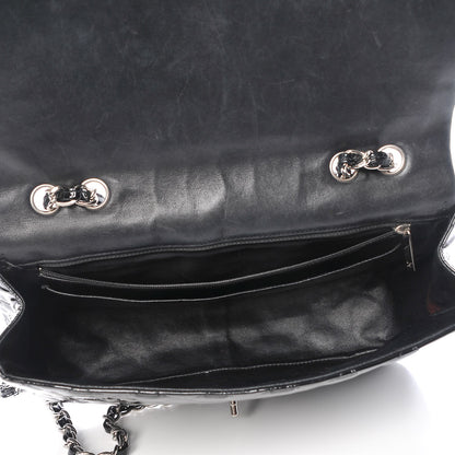 Chanel Patent Quilted Jumbo Single Flap Black 6 of 10