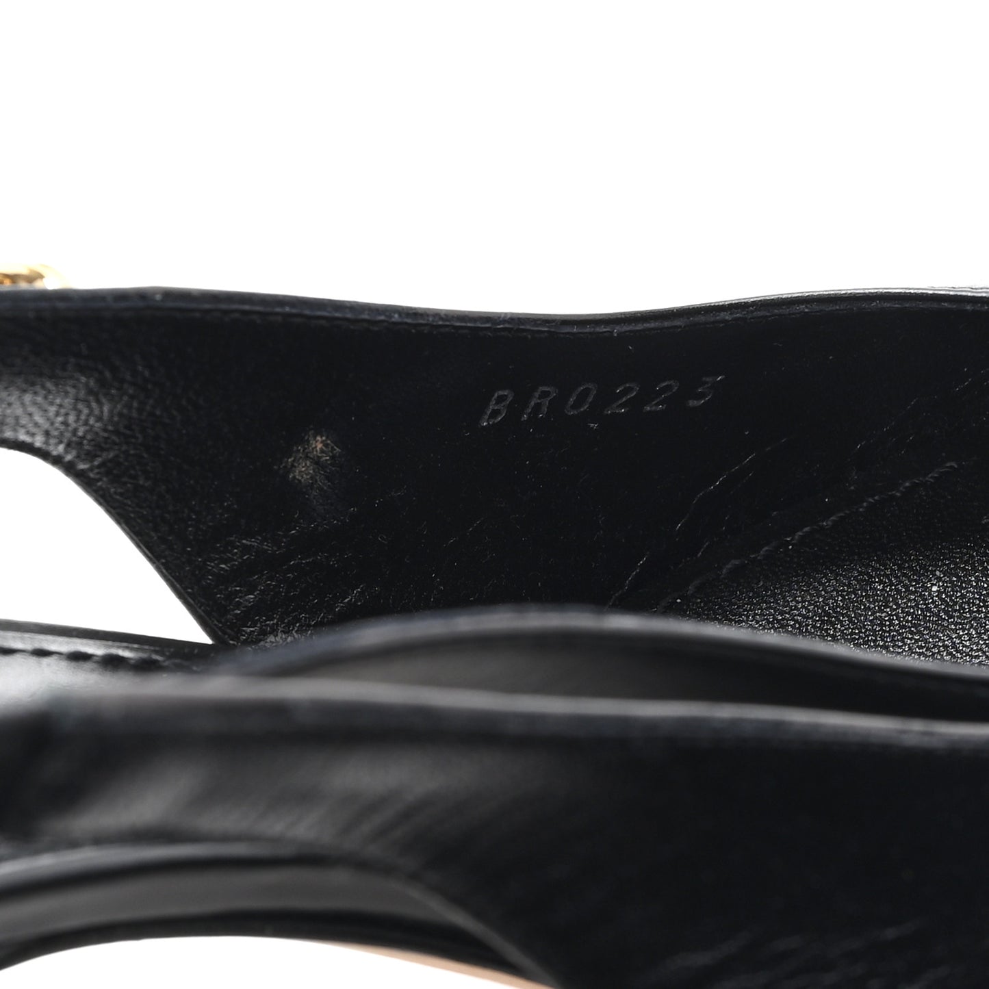 Calfskin Sparkle Slingback Pumps 37 Black