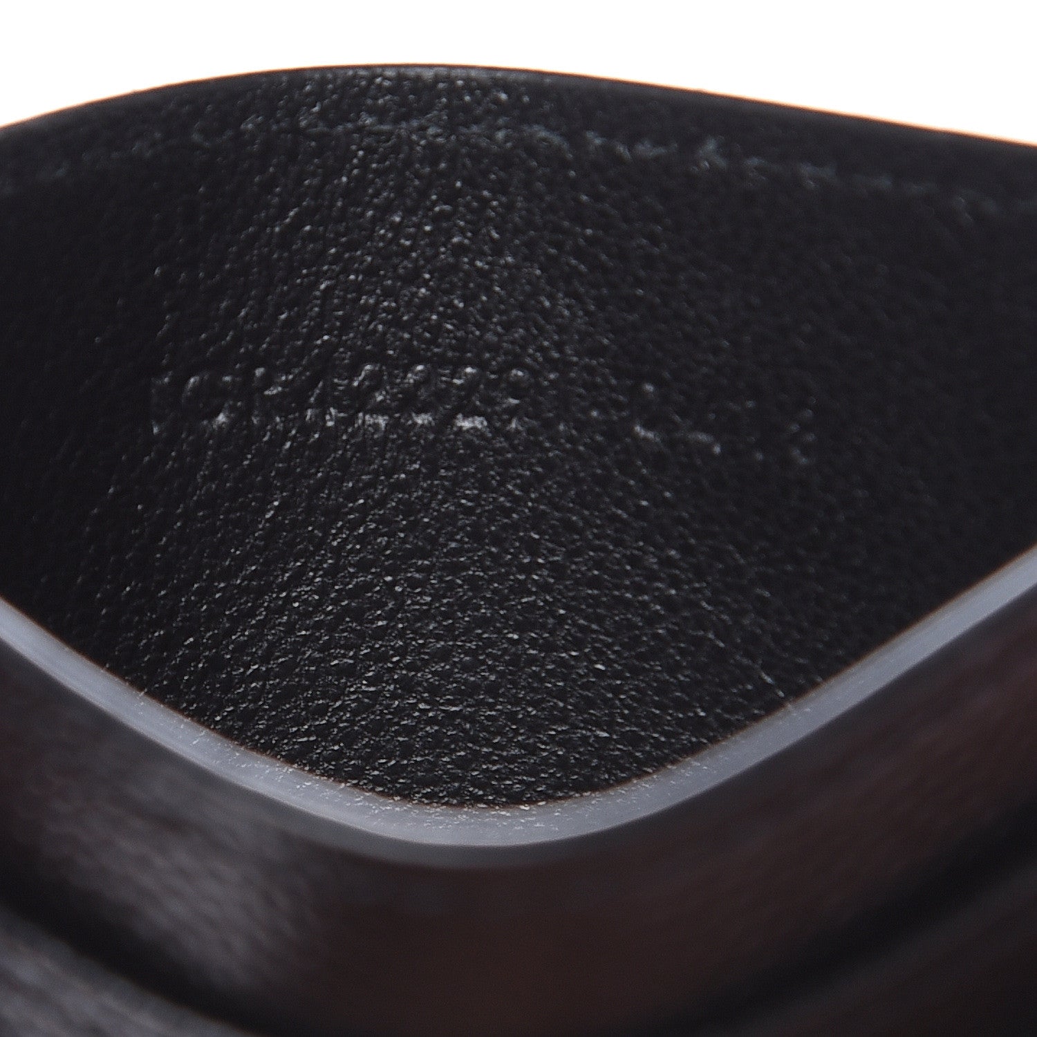 Saint Laurent Grain De Poudre Matelasse Chevron Monogram Credit Card Case Black 7 of 8