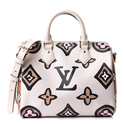 Louis Vuitton Monogram Giant Wild At Heart Speedy Bandouliere 25 Creme 1 of 10