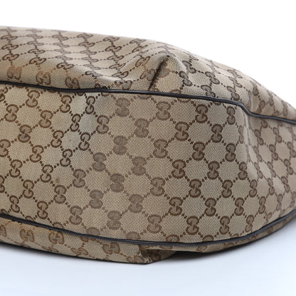 Gucci Monogram Margaux Calfskin Medium Emily Hobo Beige Ebony Cocoa 9 of 18