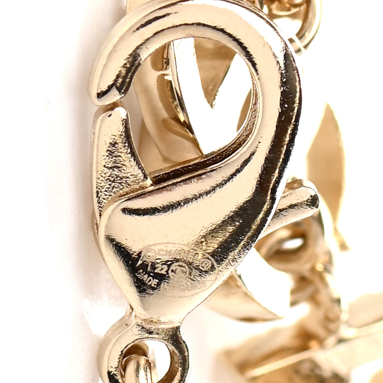 Chanel Metal Logo CC Chain Bracelet Gold 4 of 4