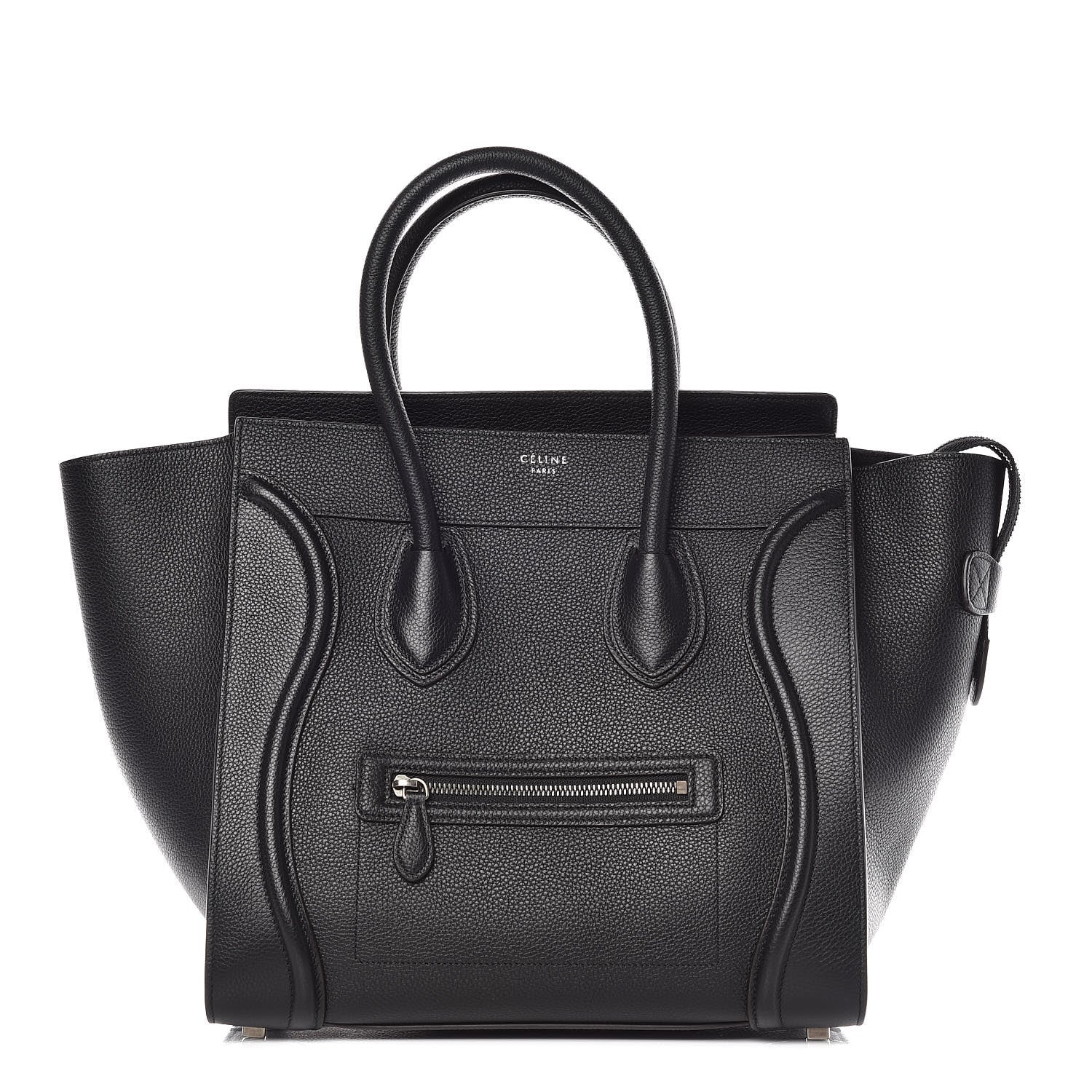Celine Drummed Calfskin Mini Luggage Black 1 of 9