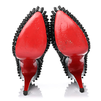 Christian Louboutin Patent Daffodile Spikes 160 Pumps 40.5 Black 4 of 4