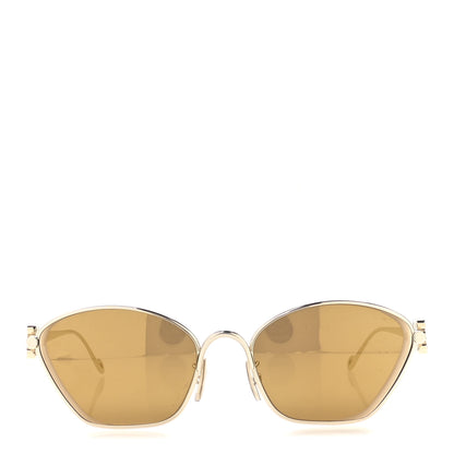 Loewe Metal Cat Eye Sunglasses LW40115U Gold Green 2 of 8