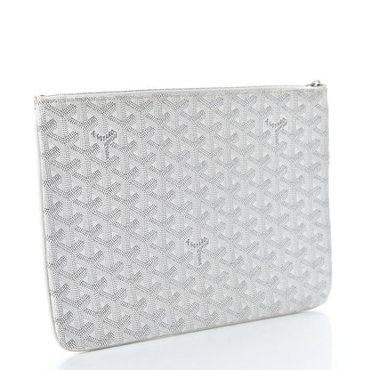 Goyard Goyardine Senat Pochette MM White 3 of 8