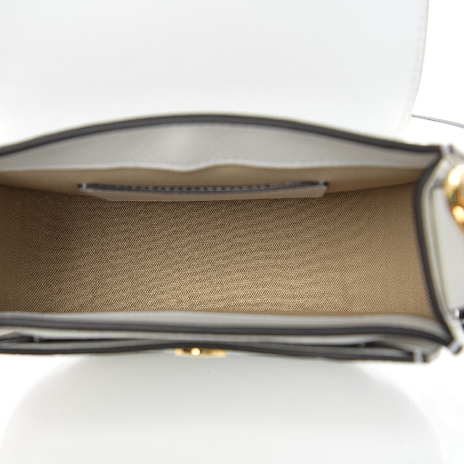 Chloe Calfskin Crocodile Embossed Small Tess Bag Brilliant White 4 of 8