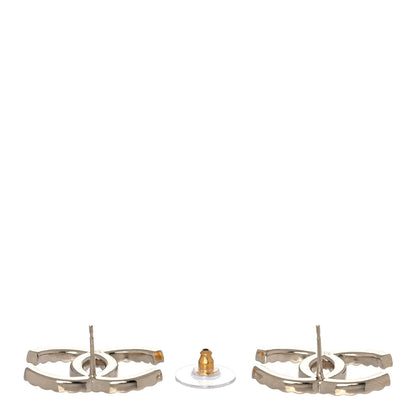 Chanel Baguette Crystal High Society CC Earrings Gold 3 of 4