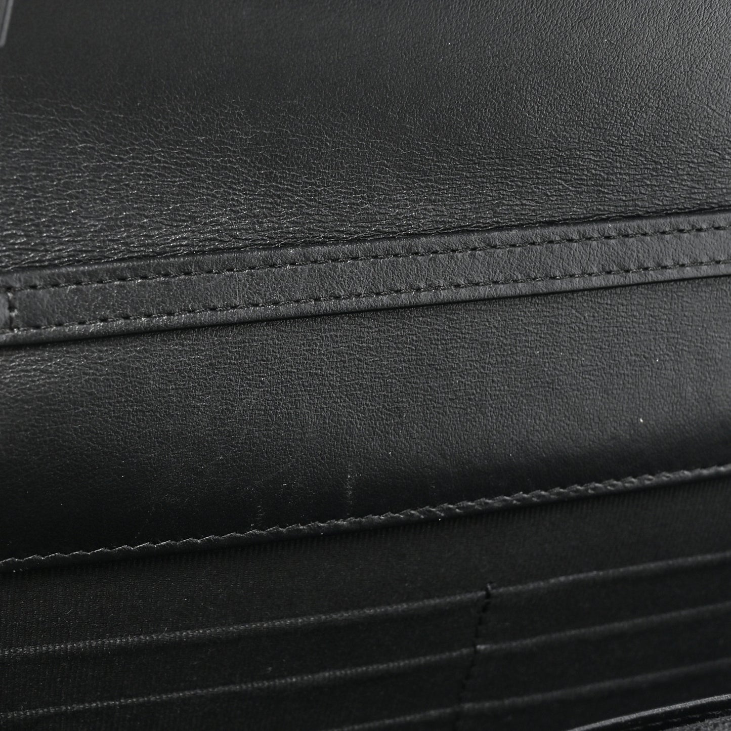 Patent Calfskin Quilted Reissue Wallet On Chain WOC So Black