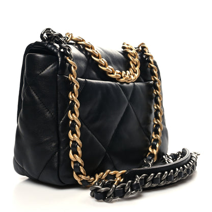 Chanel Lambskin Quilted Medium Chanel 19 Flap Black 3 of 12