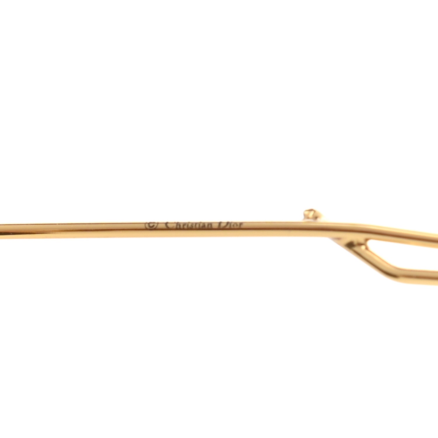 Christian Dior Metal So Electric Sunglasses Gold White 5 of 8