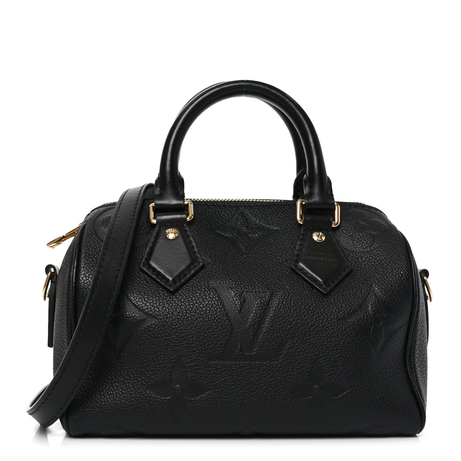 Louis Vuitton Empreinte Monogram Giant Speedy Bandouliere 20 Black 1 of 9