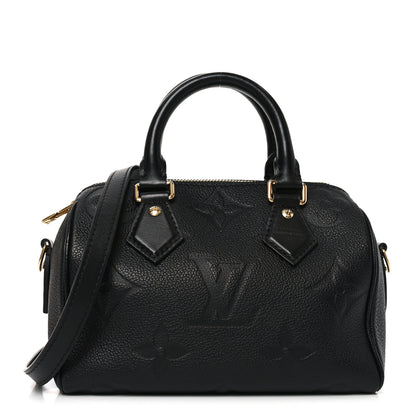 Louis Vuitton Empreinte Monogram Giant Speedy Bandouliere 20 Black 1 of 9