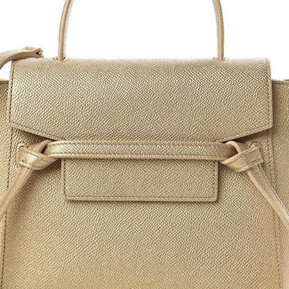 Celine Laminated Calfskin Nano Belt Bag Gold 10 of 10