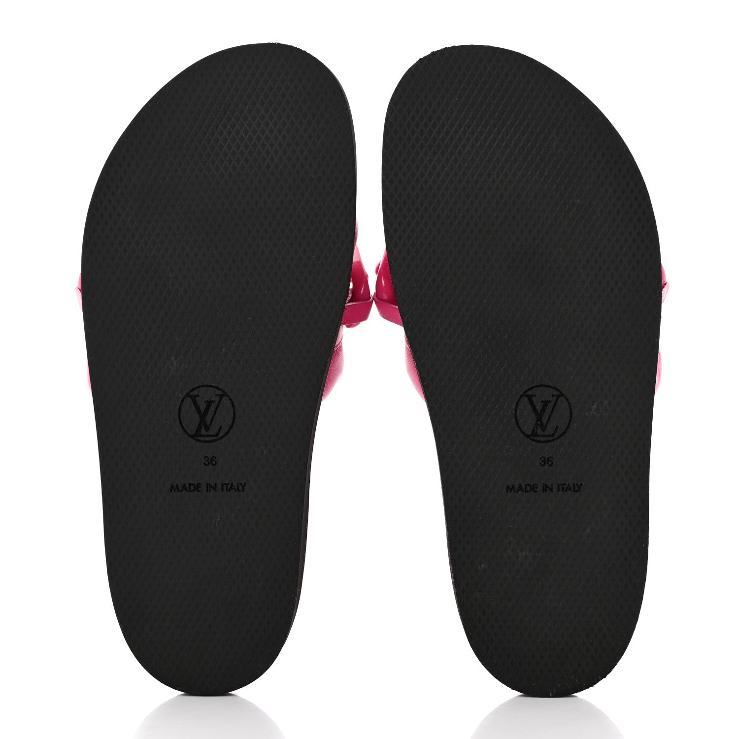 Louis Vuitton Calfskin Embossed Monogram Sunset Flat Comfort Mule 36 Rose Pop 5 of 14
