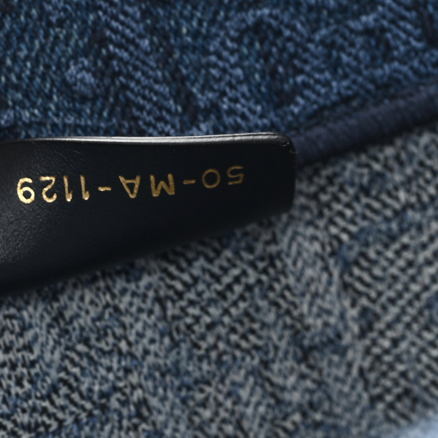Oblique Denim Book Tote Denim Blue