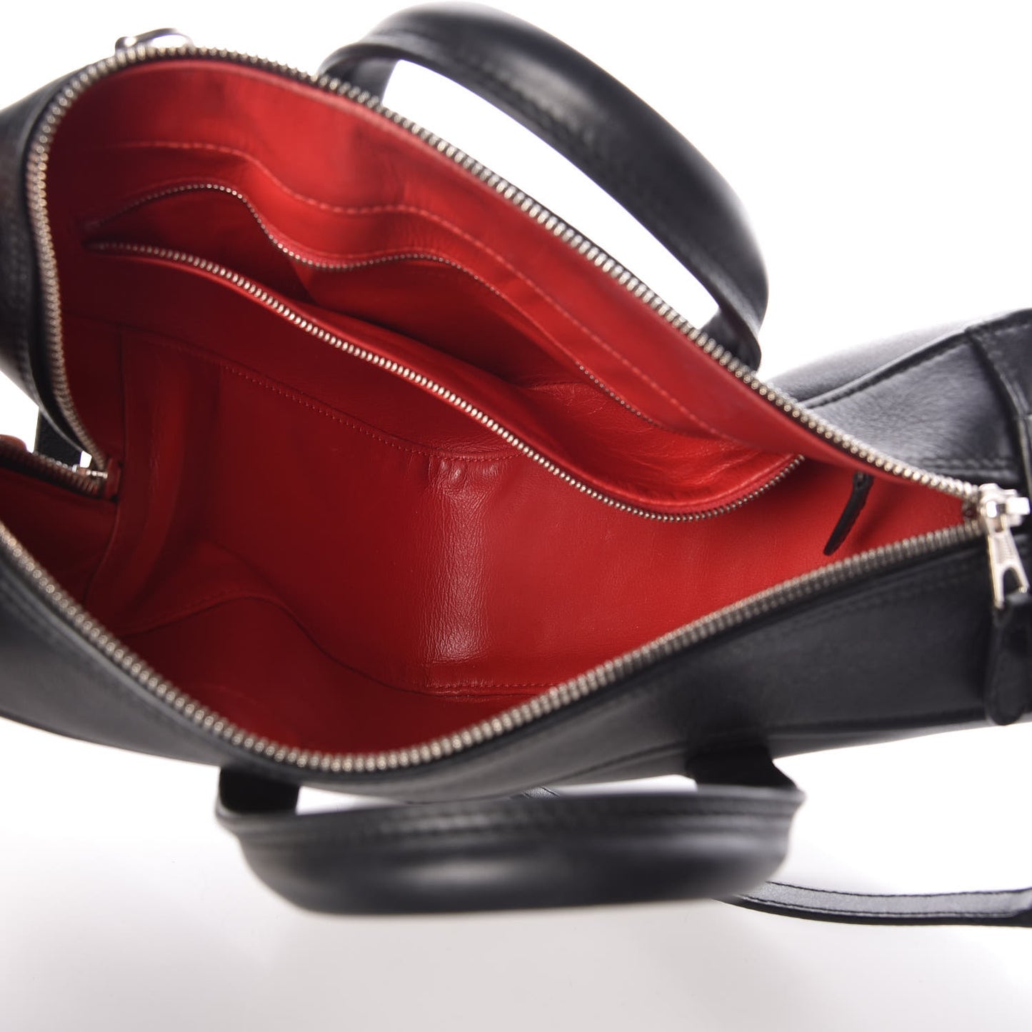 Calfskin S Triangle Duffle Black