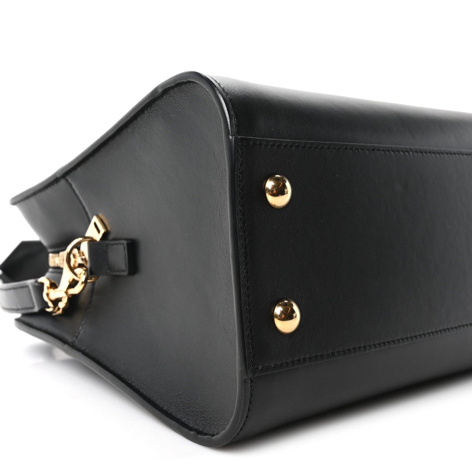 Saint Laurent Calfskin Monogram Baby Downtown Cabas Black 9 of 10