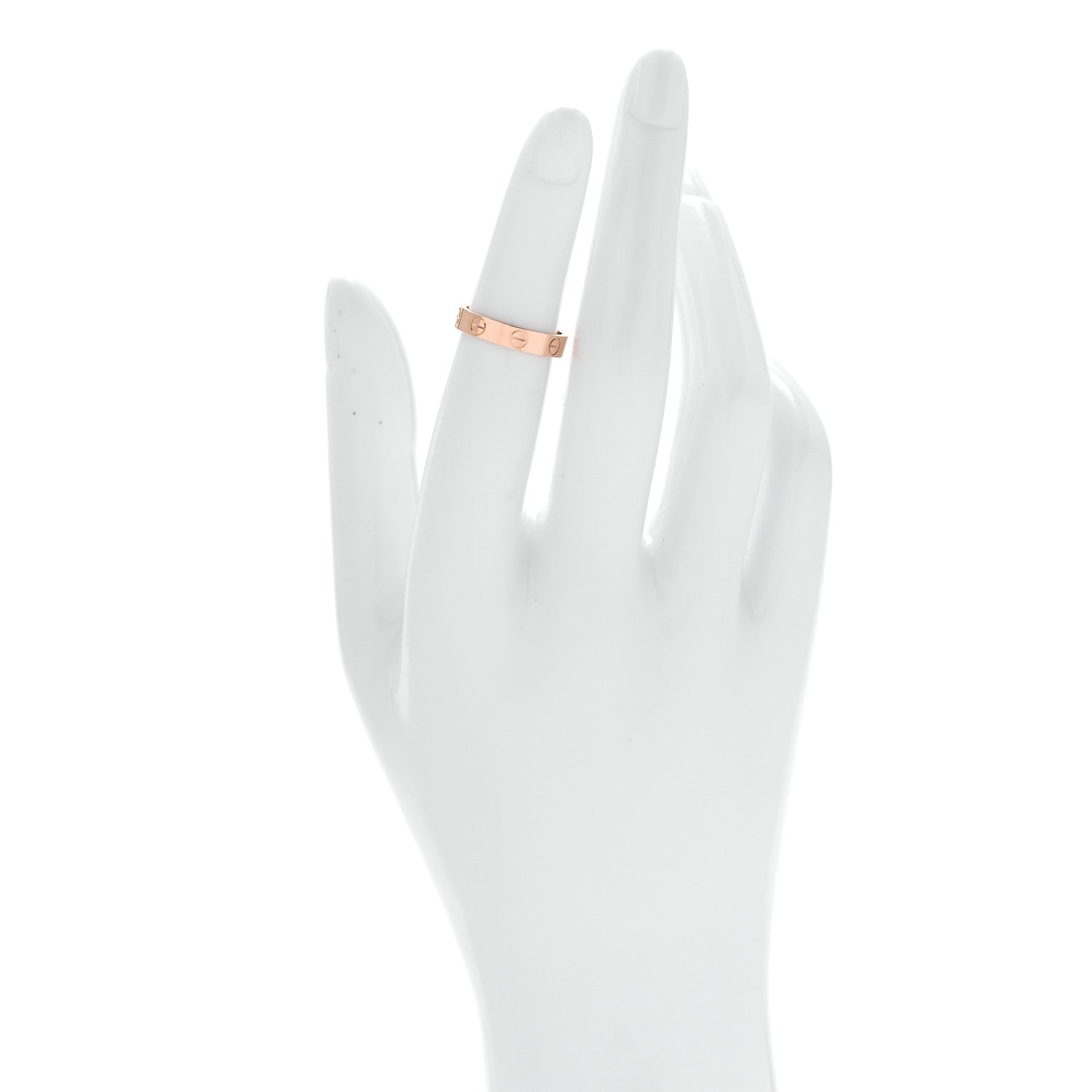 Cartier 18K Pink Gold 3.5mm LOVE Wedding Band Ring 48 4.5 2 of 4