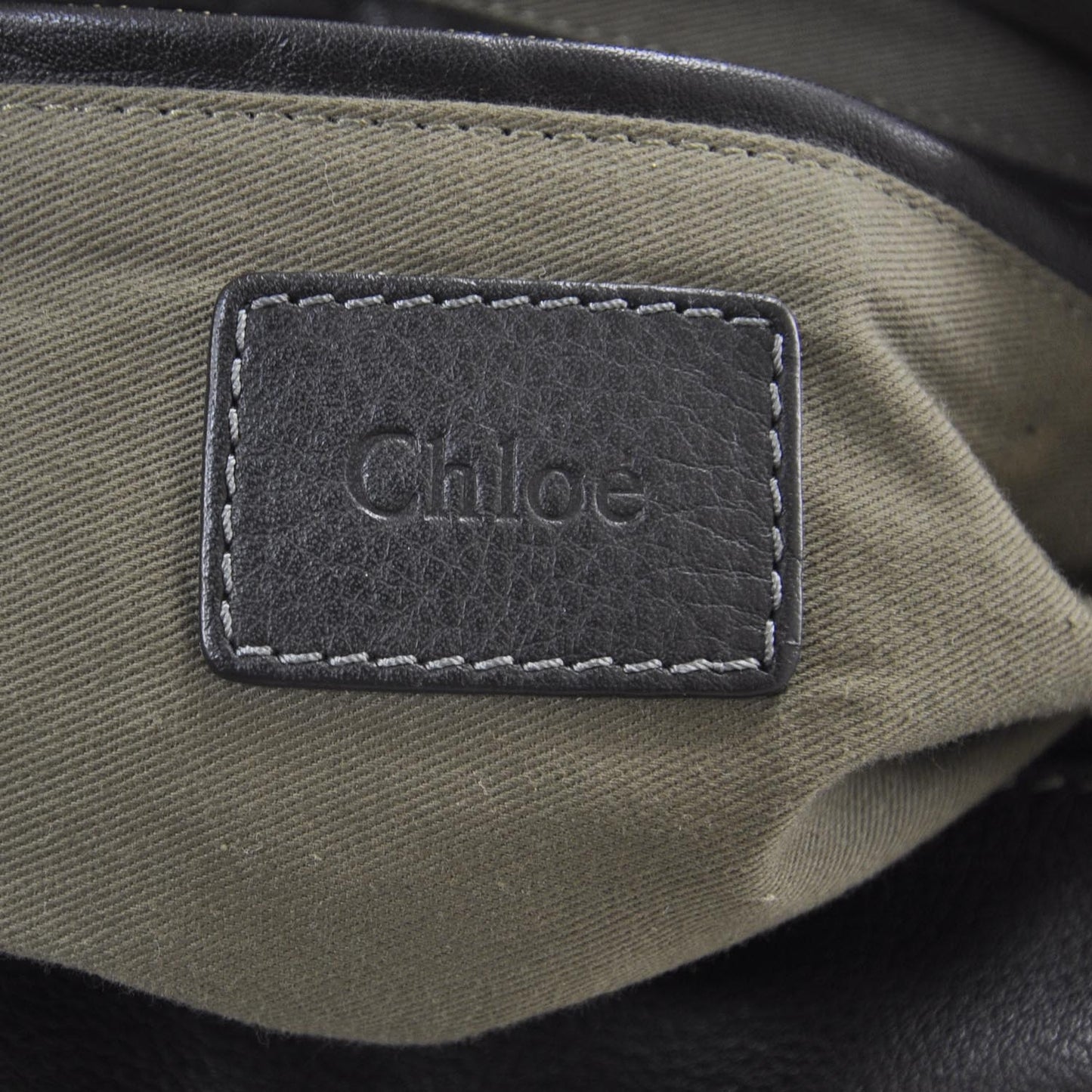 Leather Large Marcie Satchel Black