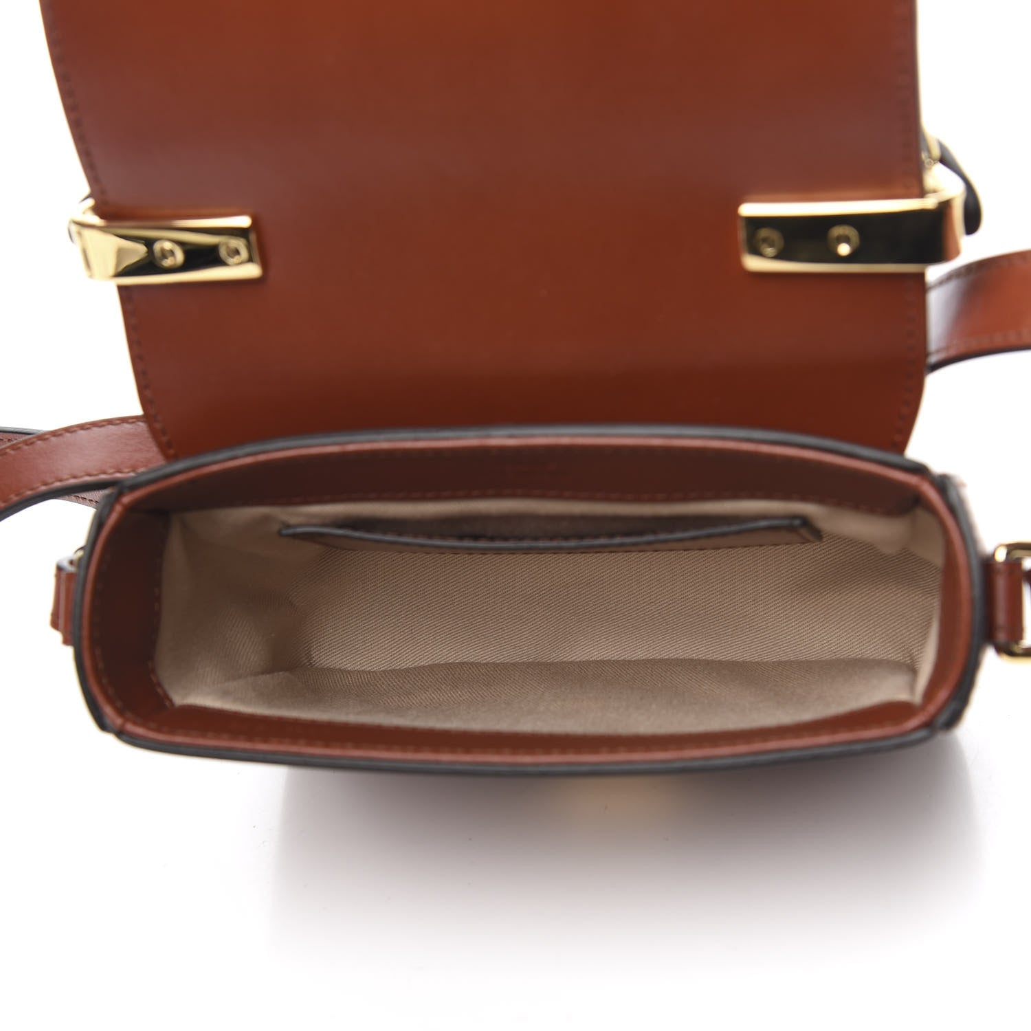 Chloe Shiny Calfskin Suede Mini C Bag Sepia Brown 4 of 8