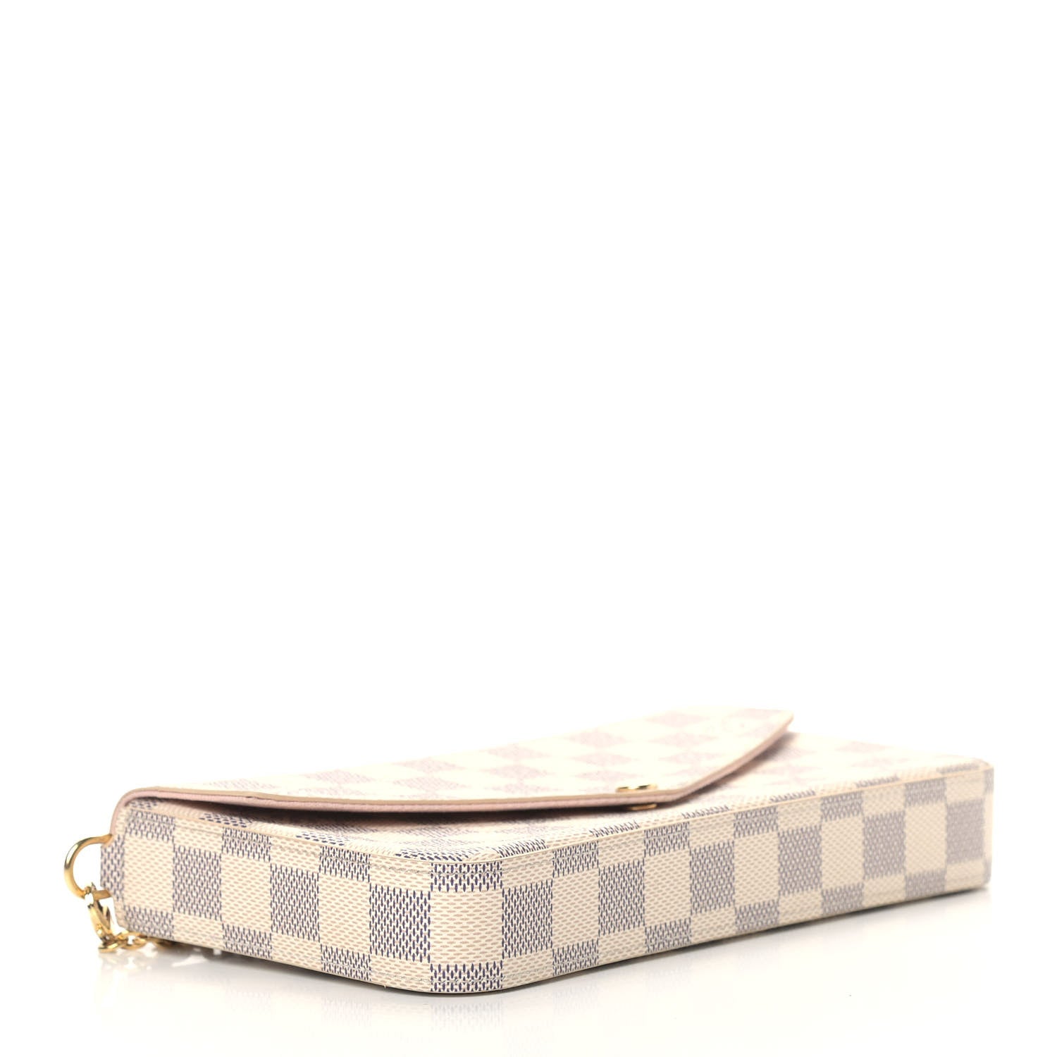 Louis Vuitton Damier Azur Pochette Felicie Chain Wallet Rose Ballerine 5 of 7