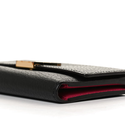 Louis Vuitton Taurillon Capucines Compact Wallet Black 8 of 11