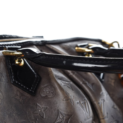 Louis Vuitton Cuir Patent Embossed Monogram Stephen Bag Grey 12 of 18