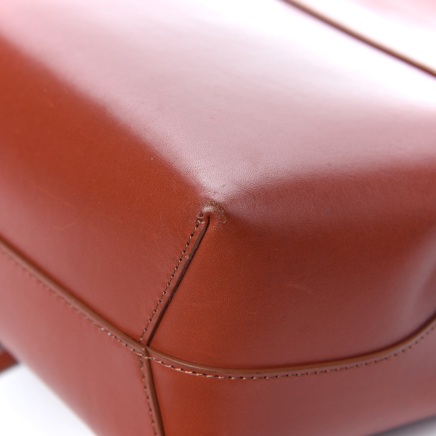 Calfskin Mini Lady Bag Brandy Cleo