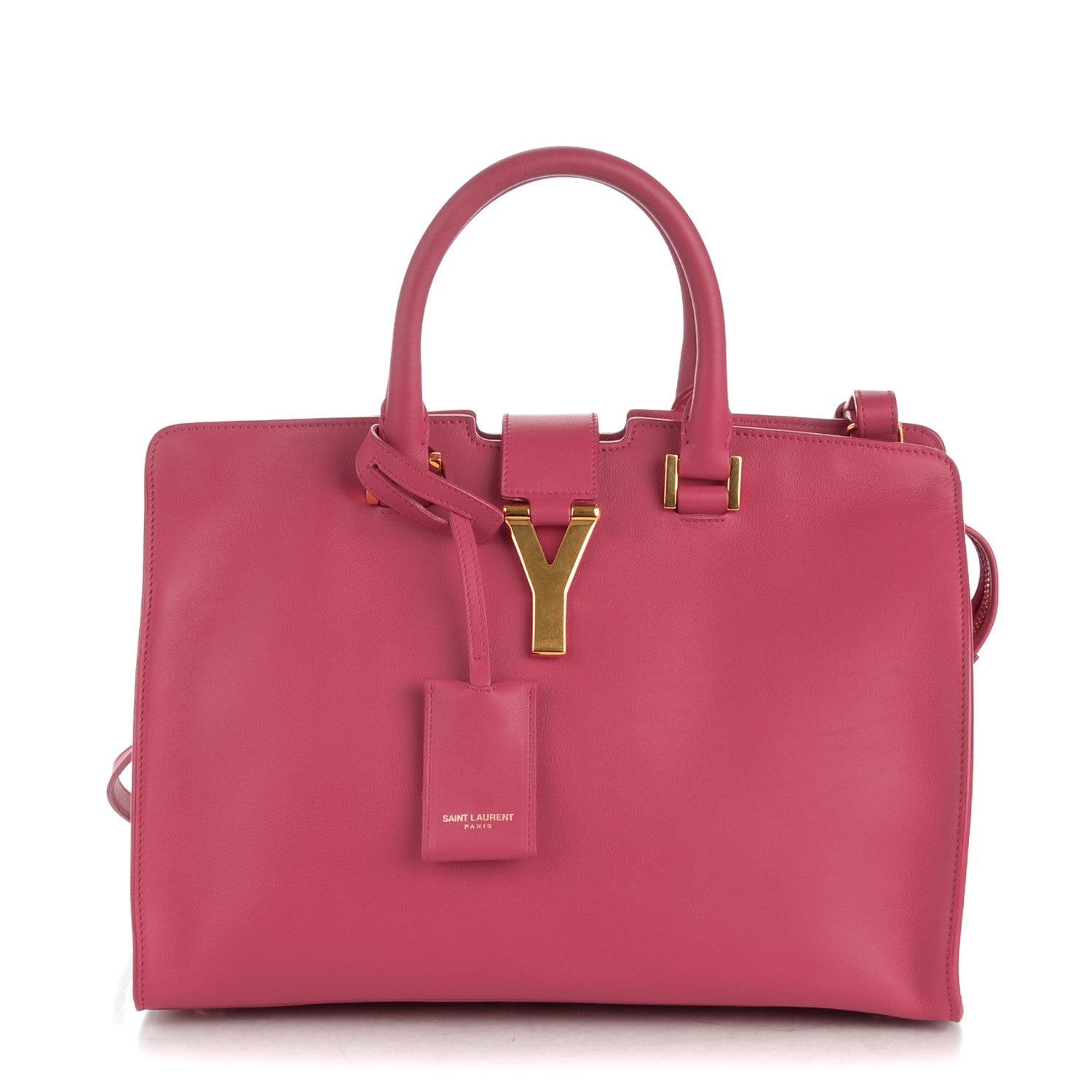 Saint Laurent Calfskin Small Classic Y Cabas Fuchsia 1 of 7