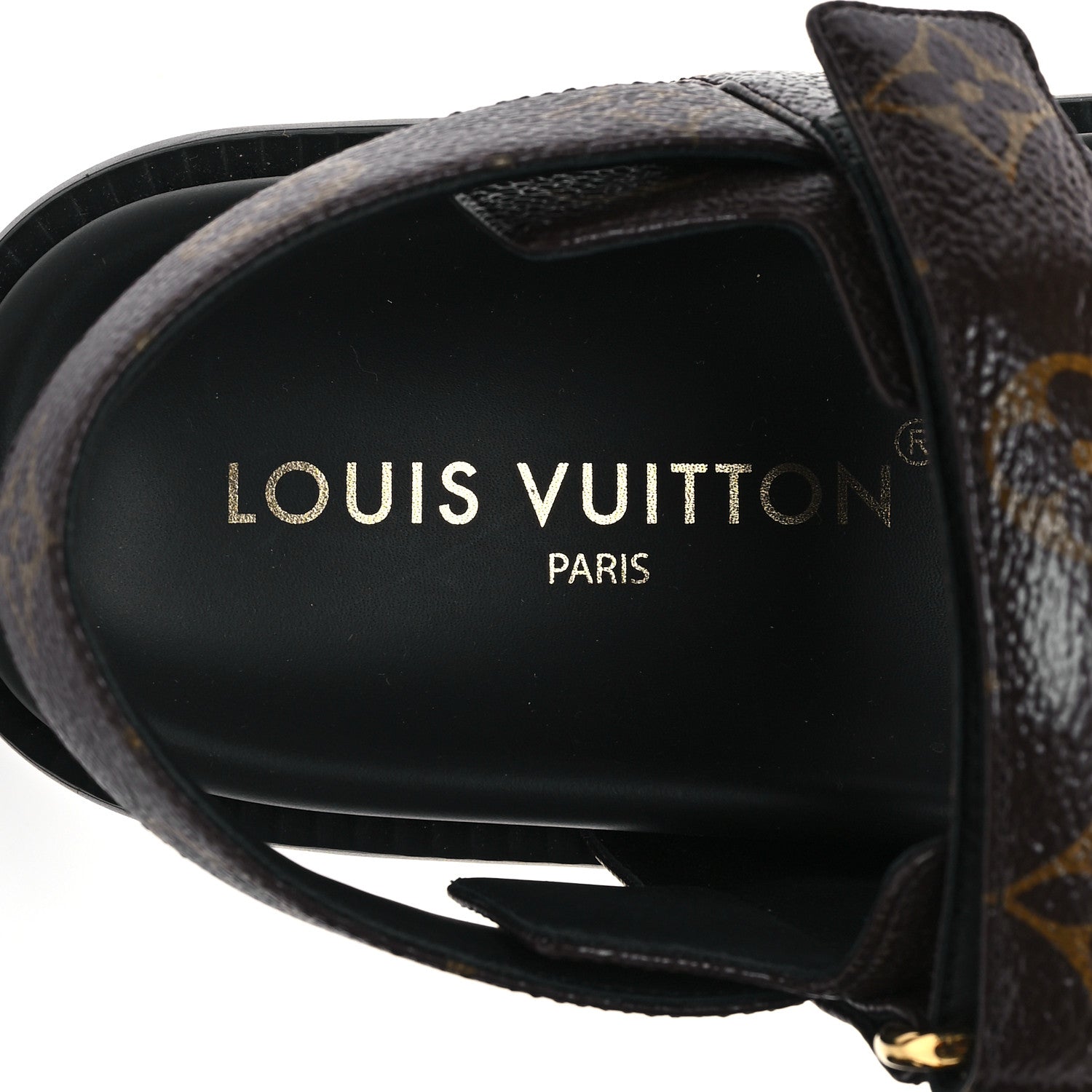 Louis Vuitton Monogram LV Sunset Comfort Flat Sandals 38 Cacao Brown 7 of 9