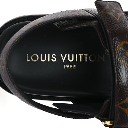 Louis Vuitton Monogram LV Sunset Comfort Flat Sandals 38 Cacao Brown 7 of 9