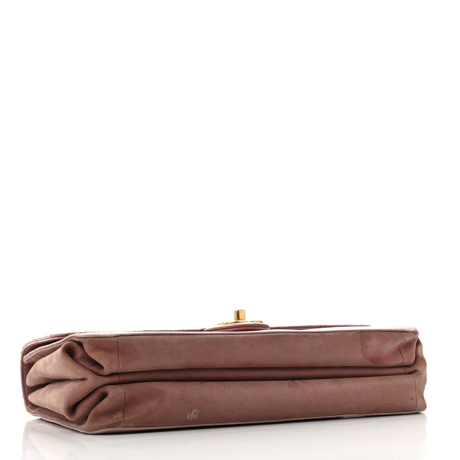 Chanel Calfskin Quilted Straight Lined Flap Purple 4 of 18