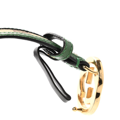 Gucci Monogram Interlocking G Belt 80 32 Green 10 of 11