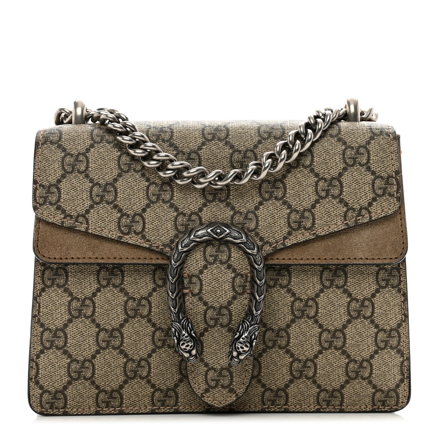 GG Supreme Monogram Mini Dionysus Shoulder Bag Taupe