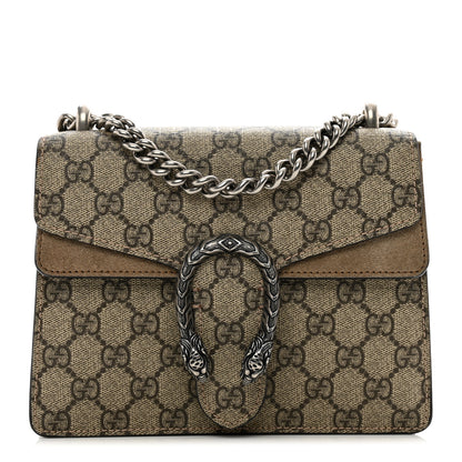 Gucci GG Supreme Monogram Mini Dionysus Shoulder Bag Taupe 1 of 14