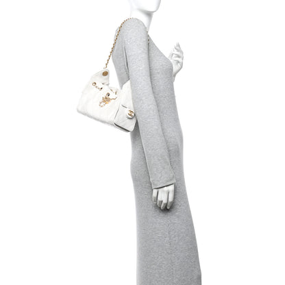 Chanel Caviar Quilted Mini Chanel 25 Handbag White 2 of 11