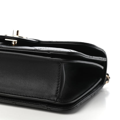 Chanel Calfskin Quilted Small Top Handle Flap Black 9 of 10