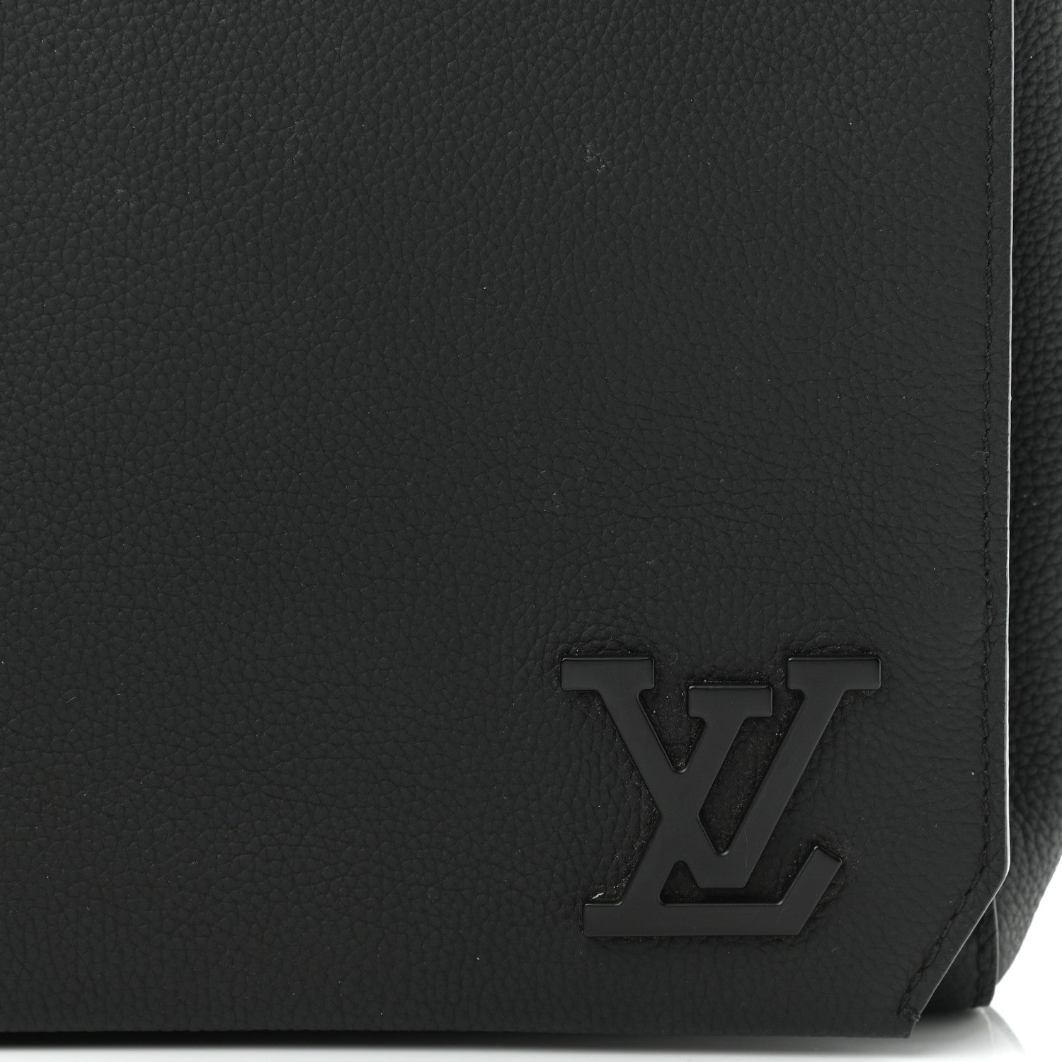 Louis Vuitton Calfskin Aerogram Messenger Black 7 of 10