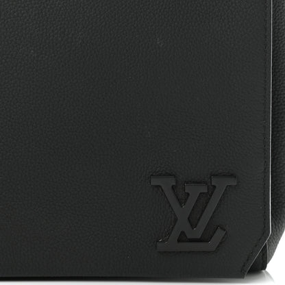 Louis Vuitton Calfskin Aerogram Messenger Black 7 of 10