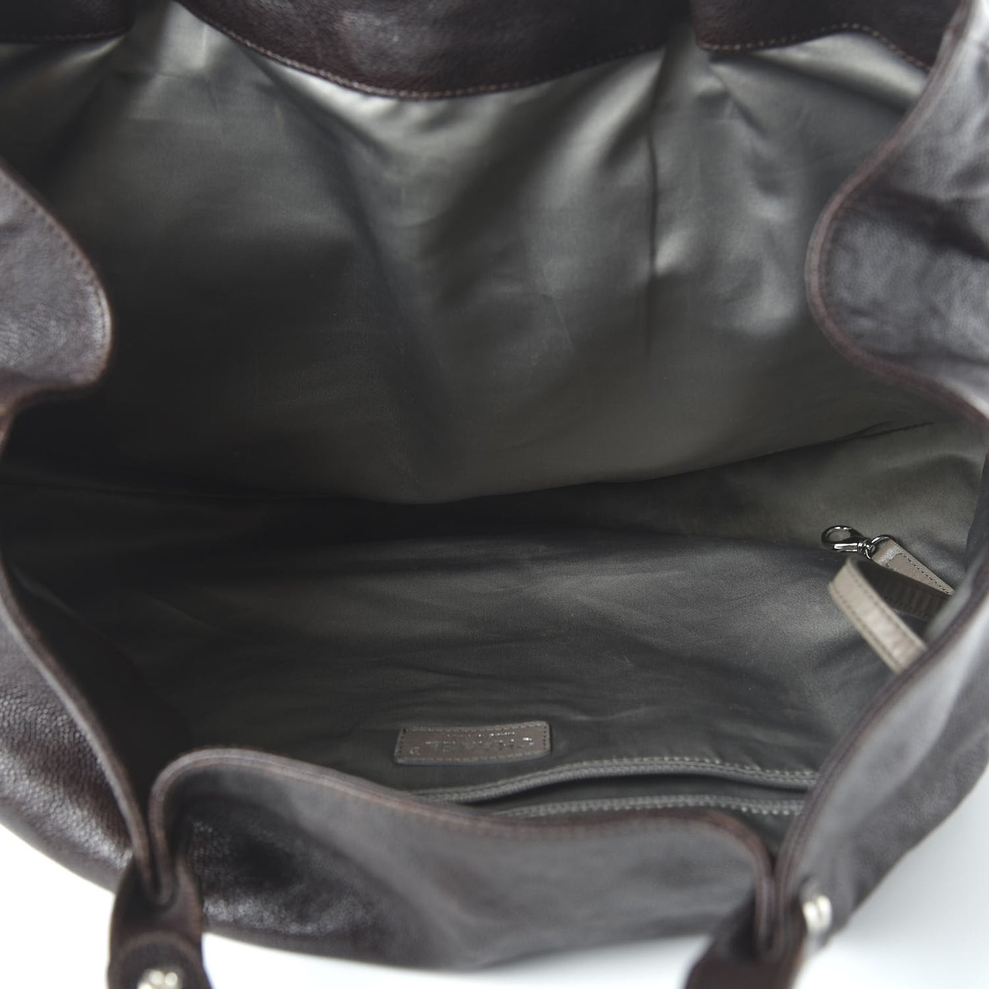 Glazed Caviar Large Pocket In The City Tote Brown
