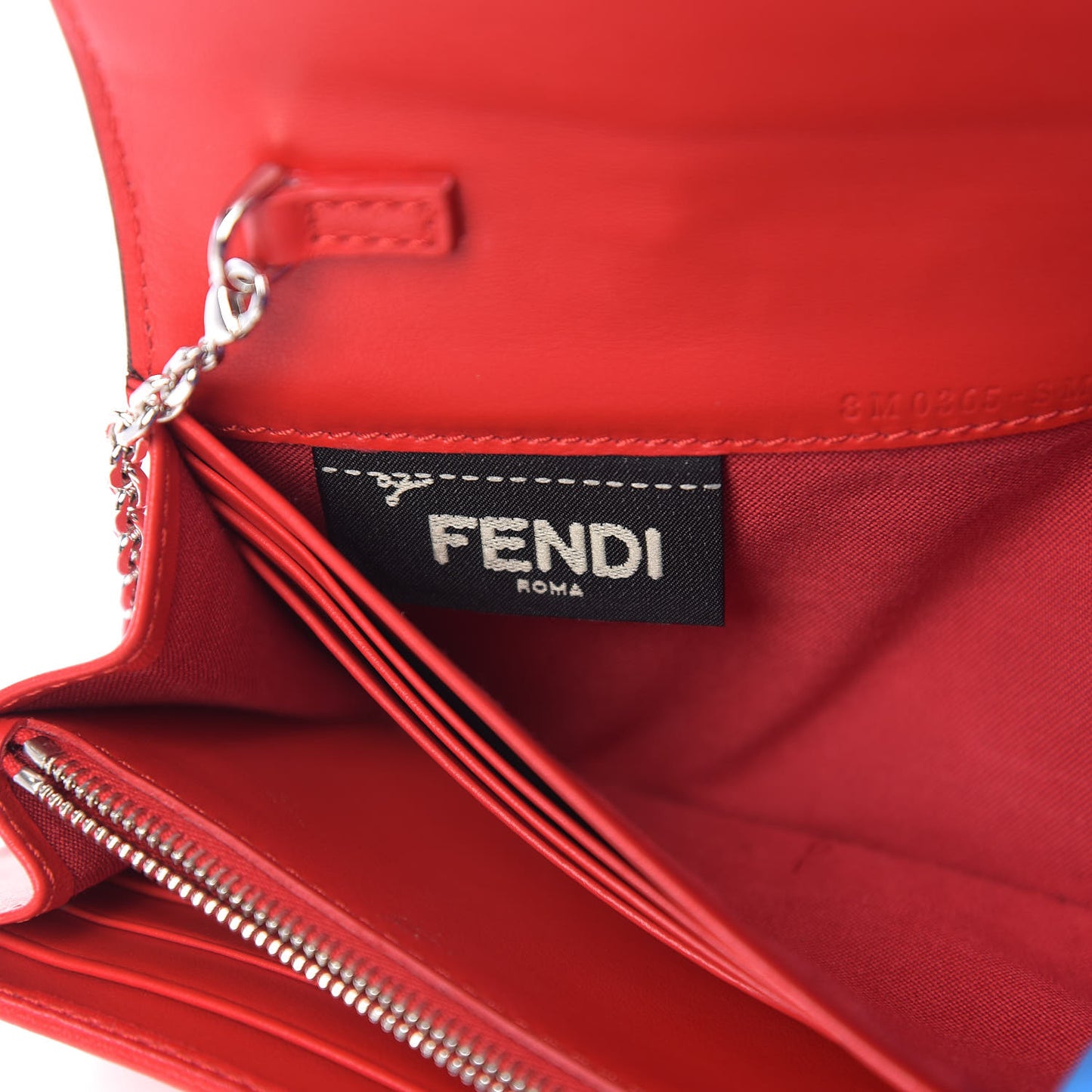 Vitello Liberty Century Lucido By The Way Continental Wallet On Chain Rosso