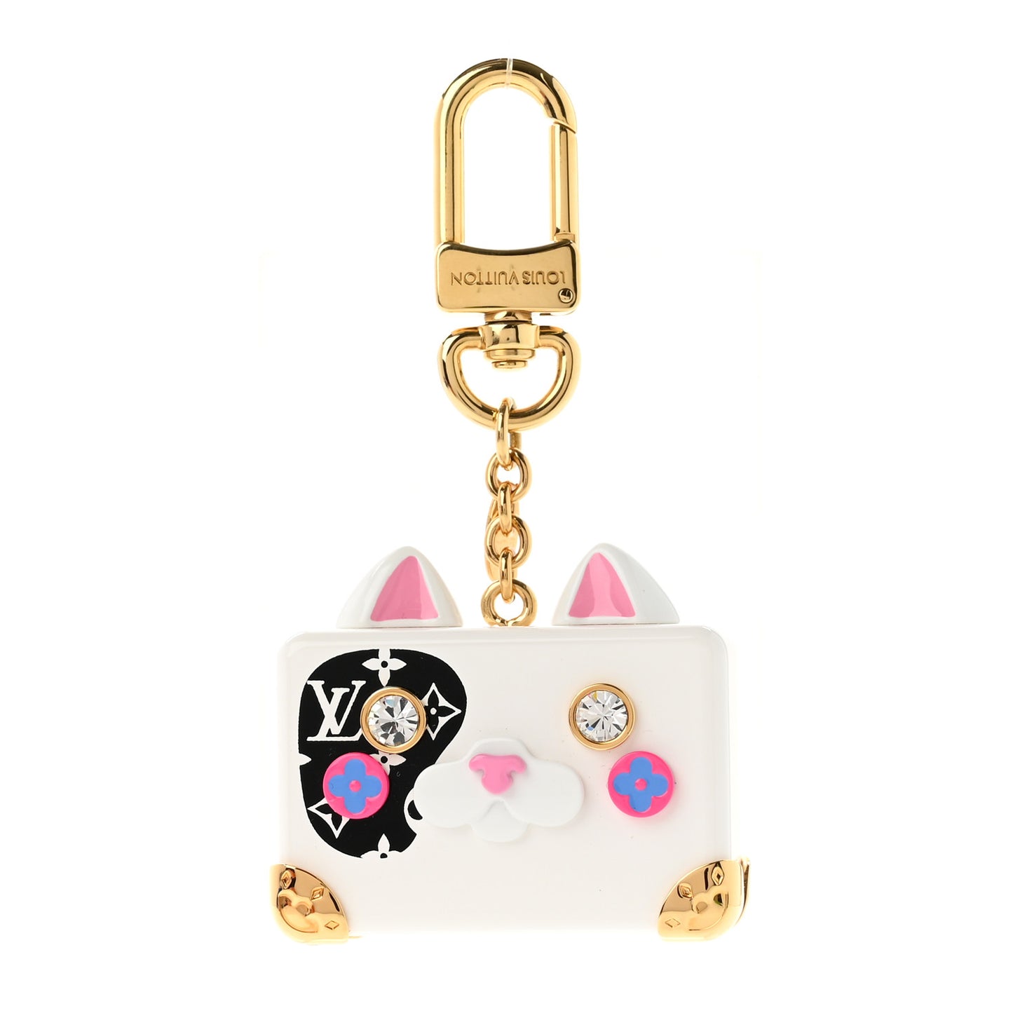 Resin Crystal Catrunk Bag Charm Keyring